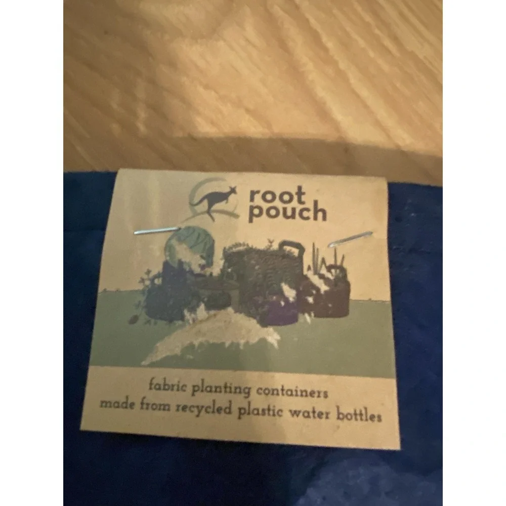 Root Pouch Grow Bag 3 Gallon Fabric Planting Container Navy Blue With‎ Handles